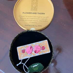Erstwilder Art Nouveau Collection Flower and Thorn Brooch